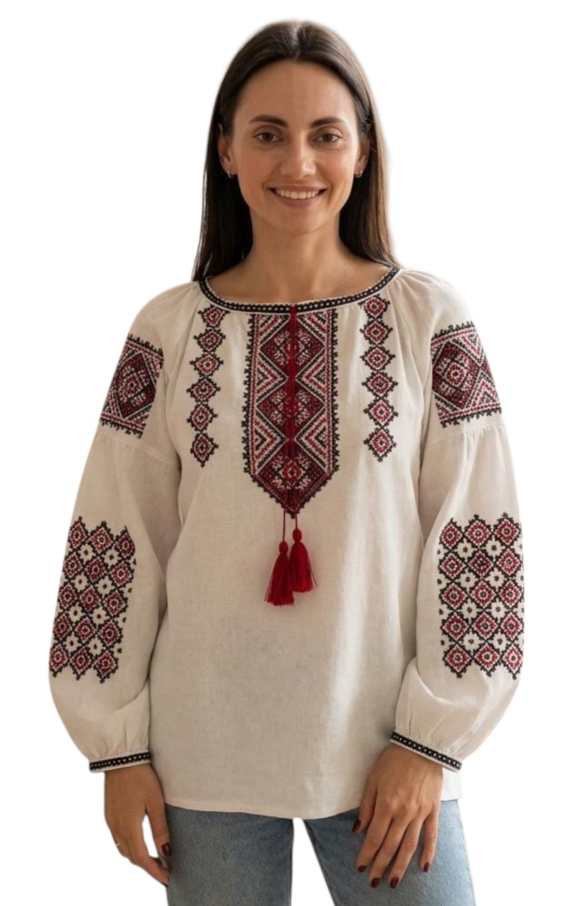 Hand Embroidered Ukrainian Vyshyvanka