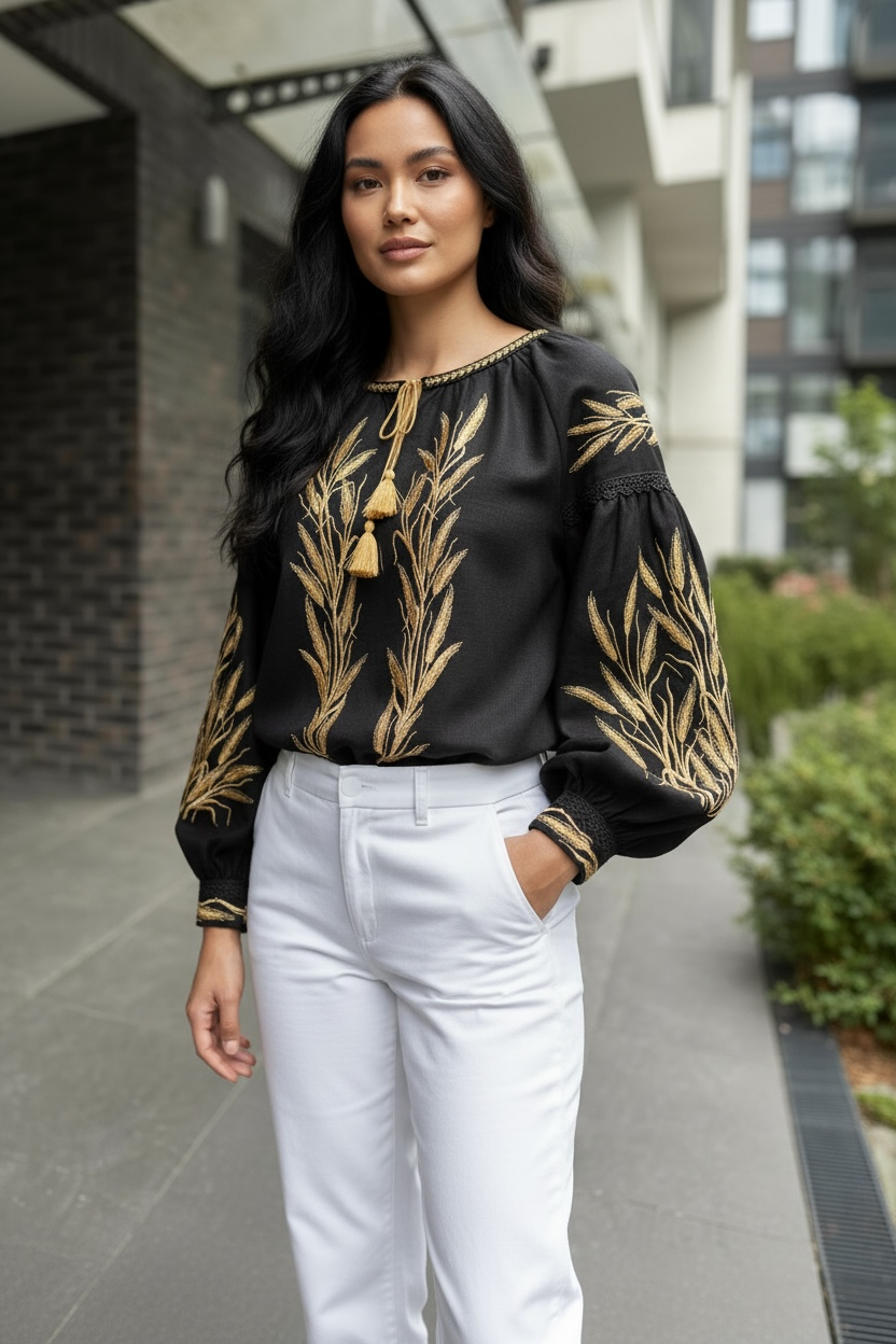 Black and Gold Embroidery