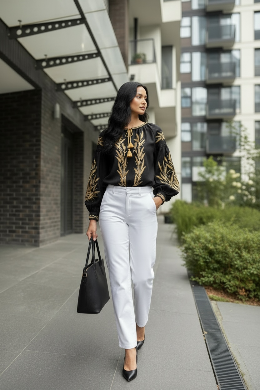 Black and Gold Embroidery