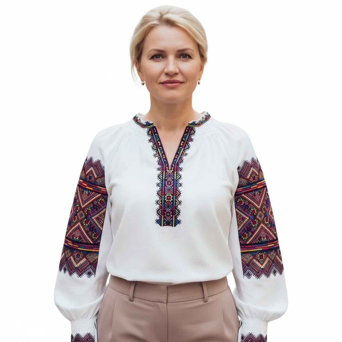 Ukrainian Hutsul Embroidered Blouse