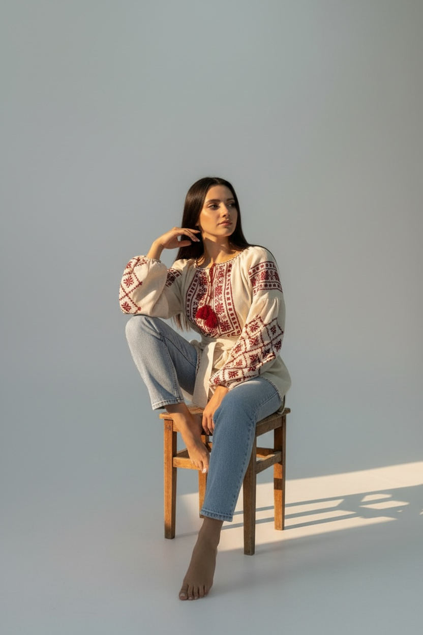 Hand Embroidered Blouse