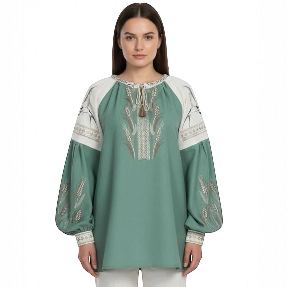 Mint Vyshyvanka Blouse