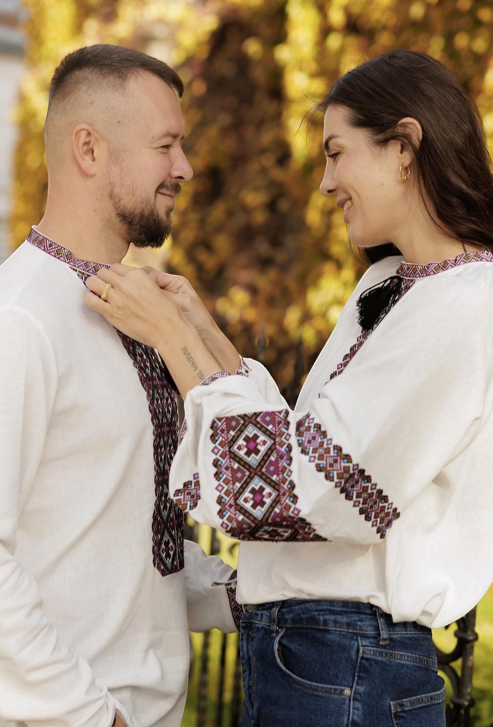 Women’s Ukrainian Embroidered Top | Linen Viscose Boho Vyshyvanka | Handmade Ethnic Floral Design