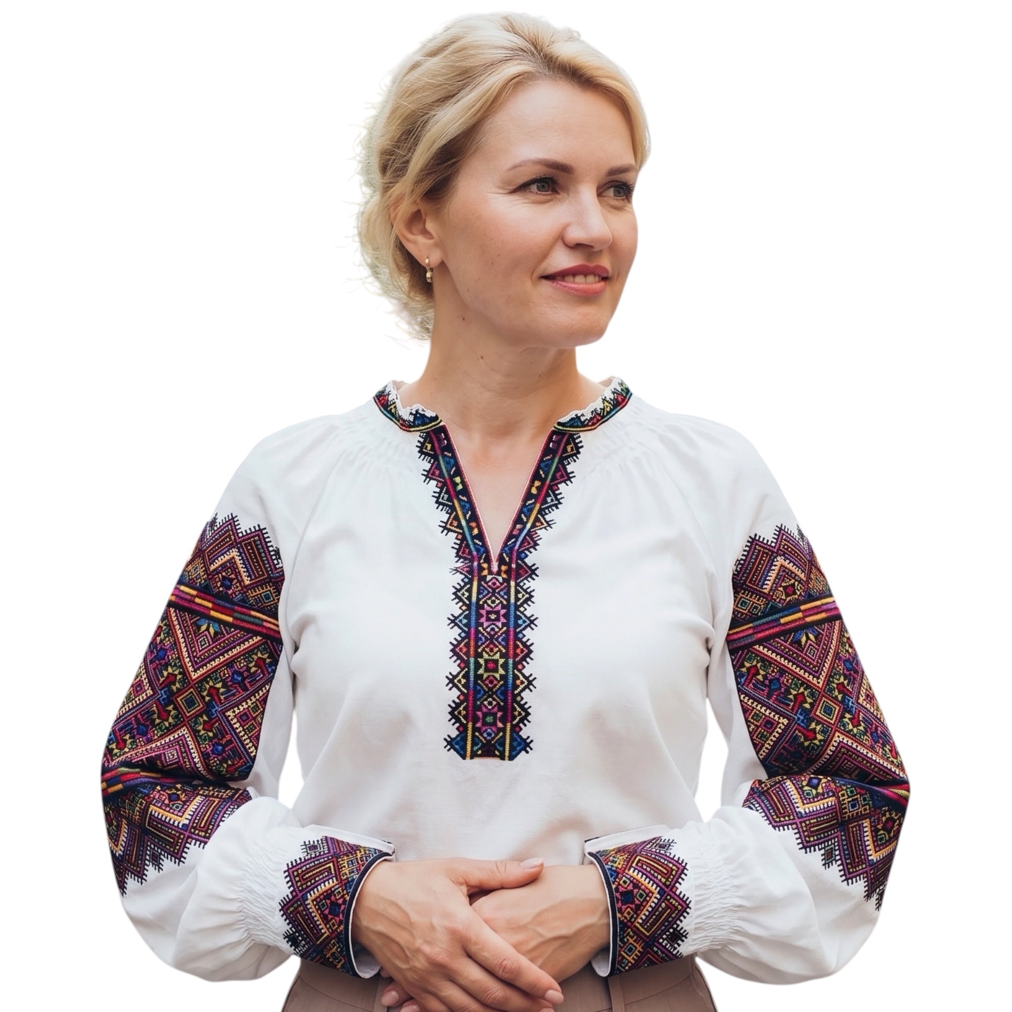 Ukrainian Hutsul Embroidered Blouse