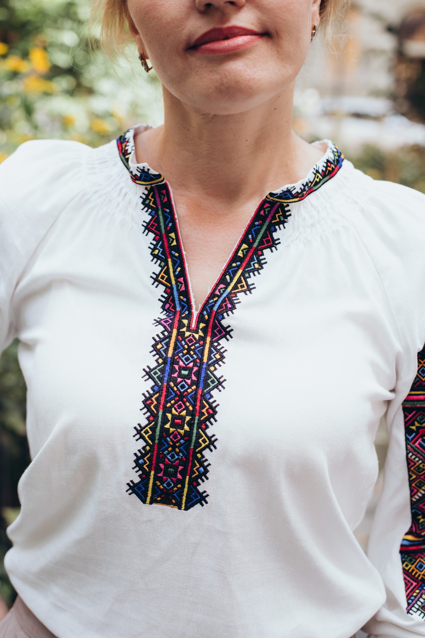 Ukrainian Hutsul Embroidered Blouse