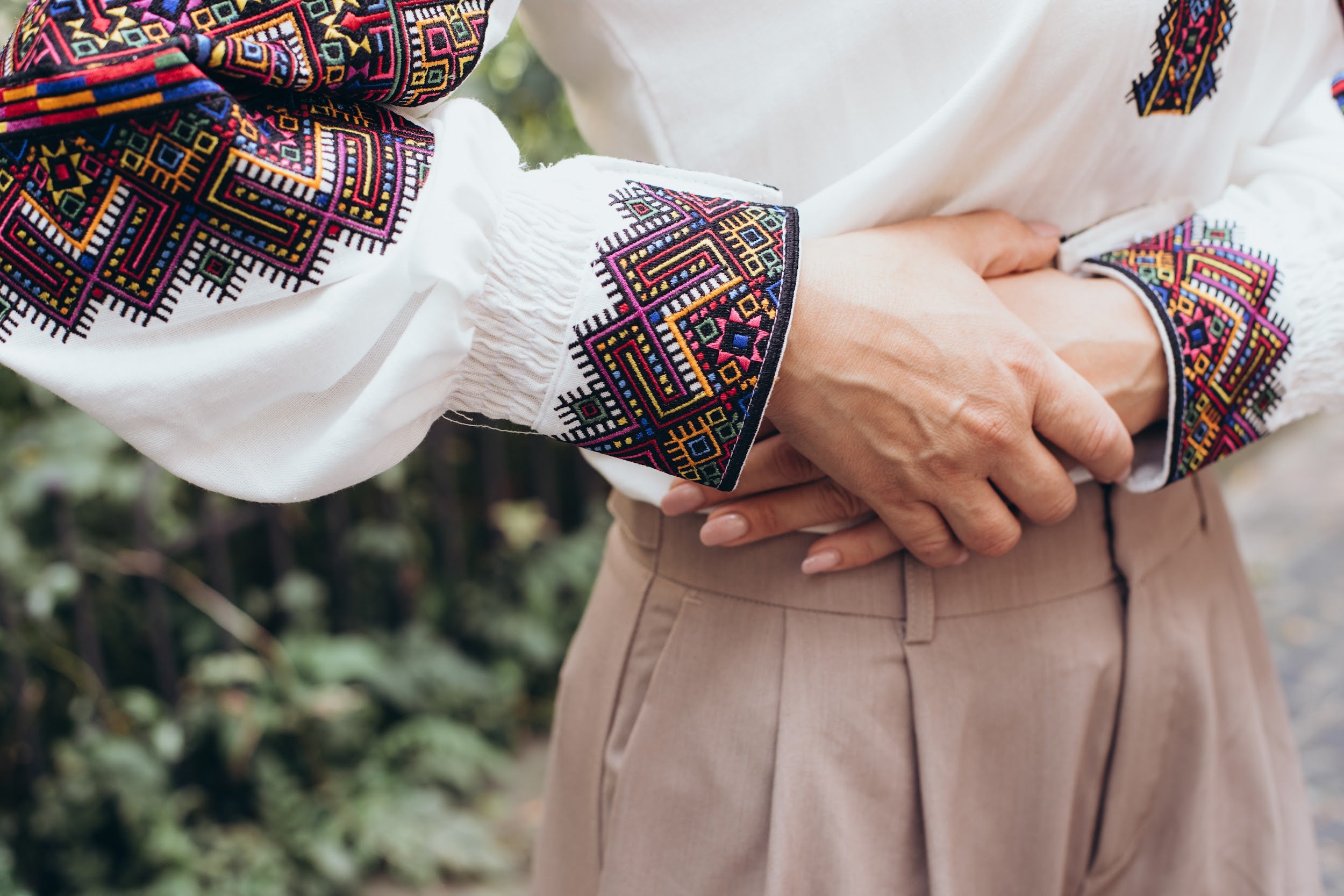 Ukrainian Hutsul Embroidered Blouse