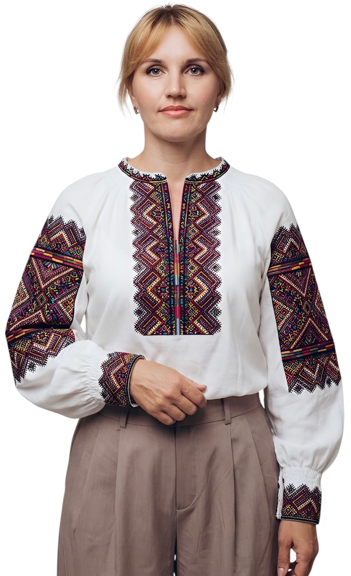 Ukrainian Hutsul Embroidered Blouse