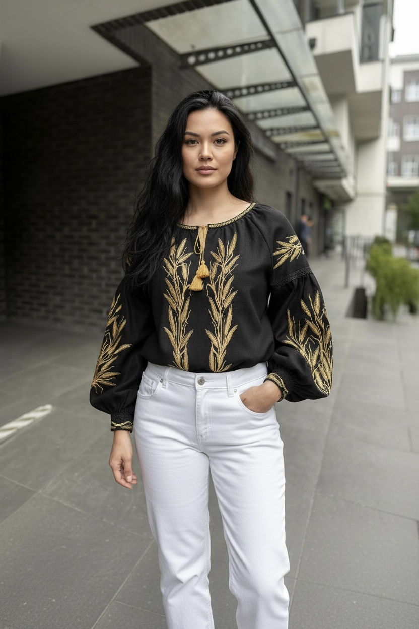 Black and Gold Embroidery