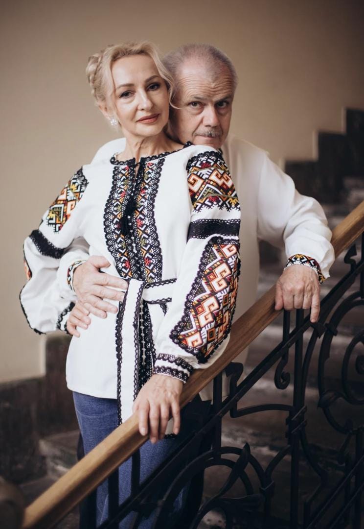 Ukrainian Easter Blouse, Lace Trim Boho Top, Geometric Embroidery, Wrinkle Free Crepe, Custom Size Folk Shirt, Modern Vyshyvanka, Mom Gift