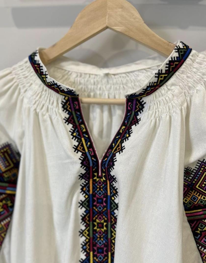 Ukrainian Hutsul Embroidered Blouse