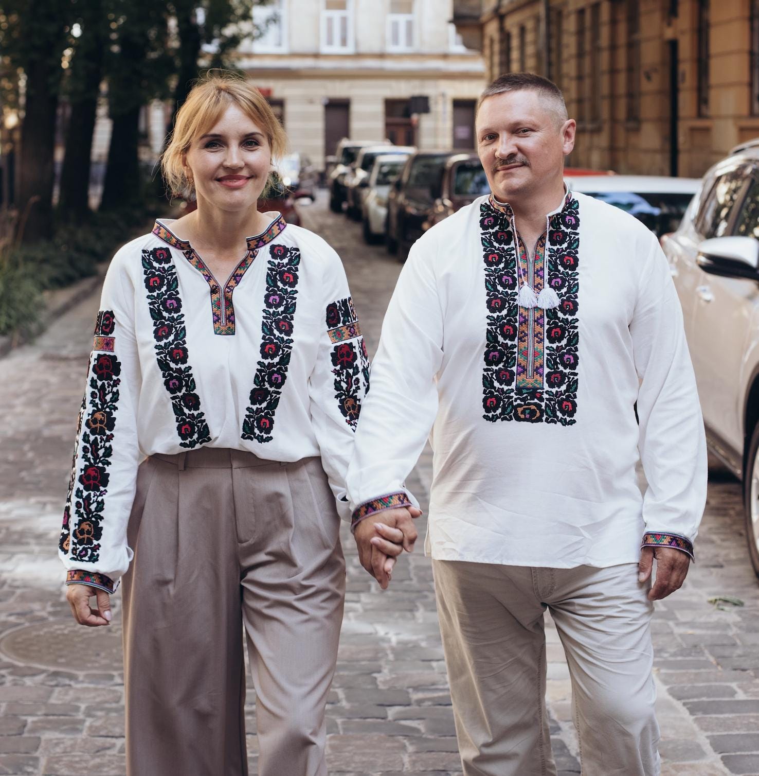 Borshchiv Embroidered Shirt, Men's Linen Viscose Top, Boho Wedding Tunic, Floral Geometric Pattern, Handcrafted Vyshyvanka, Spring Outfit