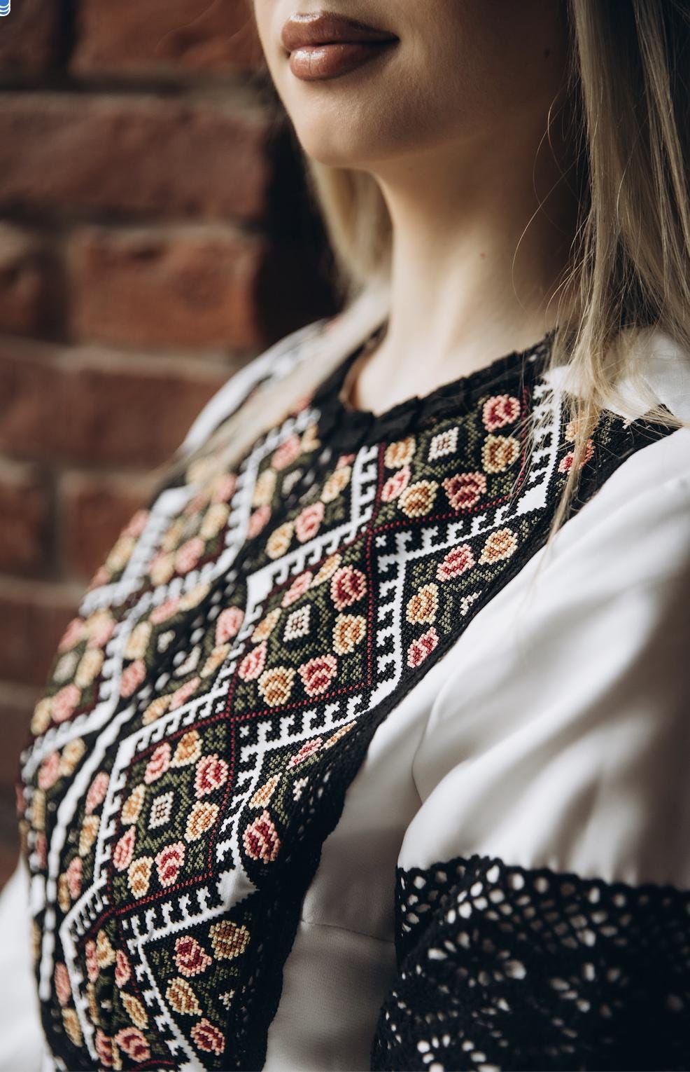 Embroidered Vyshyvanka Dress, Maxi Length, Wedding Matching Set Option