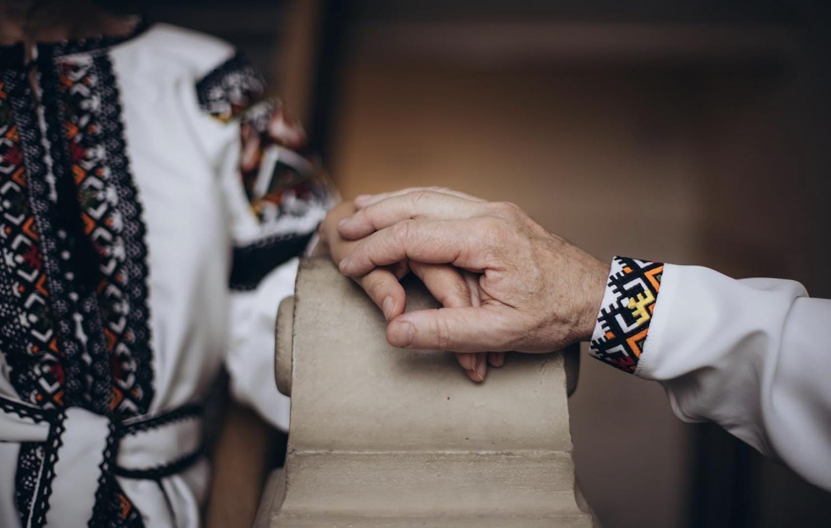 Ukrainian Easter Blouse, Lace Trim Boho Top, Geometric Embroidery, Wrinkle Free Crepe, Custom Size Folk Shirt, Modern Vyshyvanka, Mom Gift