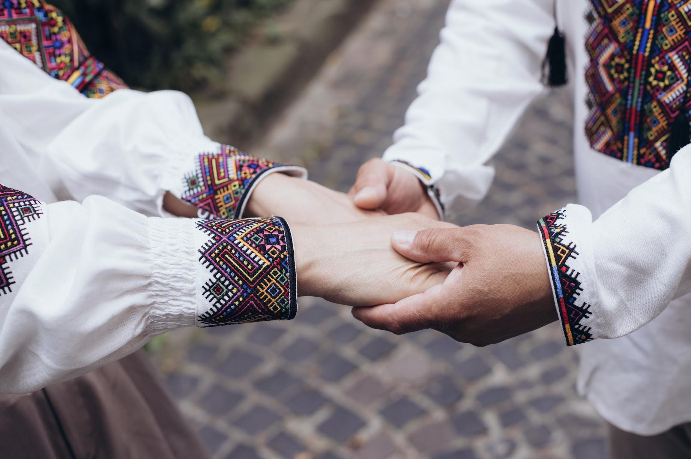 Verkhovyna Embroidered Shirt, Men's Linen Blend Tunic, Geometric Hutsul Pattern, Ukrainian Easter Outfit, Matching Couple, Custom Fit