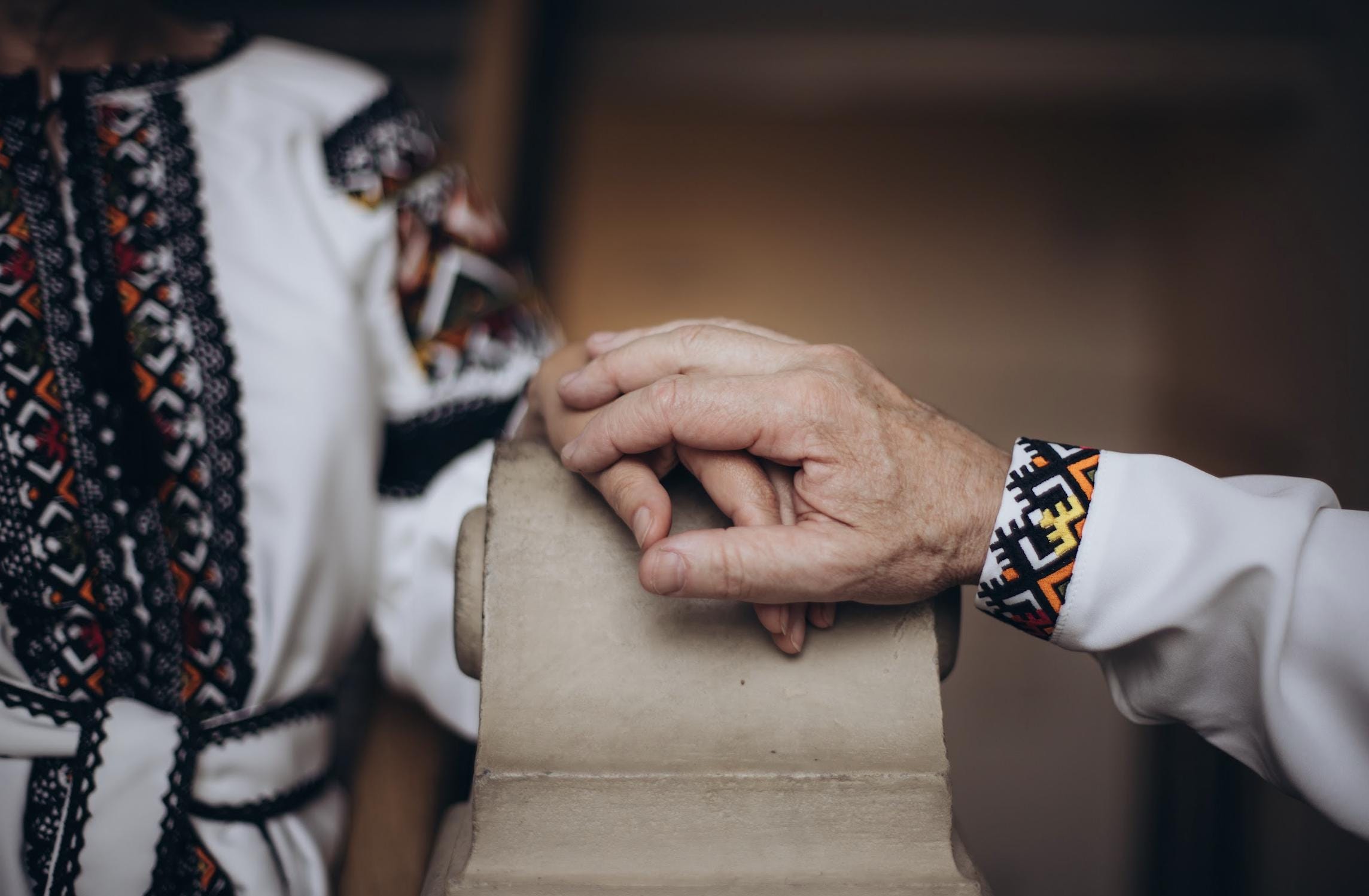 Handcrafted Men's Top, Traditional Ukrainian Shirt, Orange Black Embroidery, Spring Festival Wear, Plus Size Friendly, Artisan Made Gift