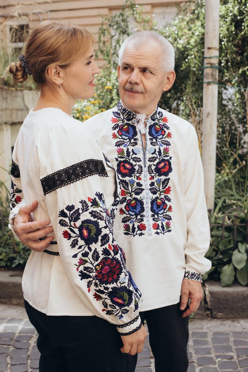 Ukrainian Easter Shirt, Floral Embroidery Men, Linen Viscose Top, Borshchiv Style, Traditional Folk Clothing, Eco Gift for Him