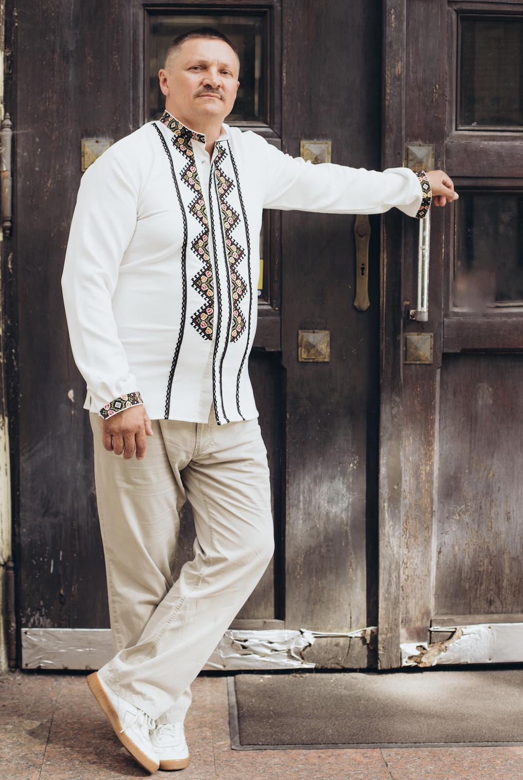 Handcrafted Men's Shirt, Traditional Ukrainian Embroidery, Snap Closure Top, Spring Festival Wear, Plus Size Friendly, Artisan Made Gift