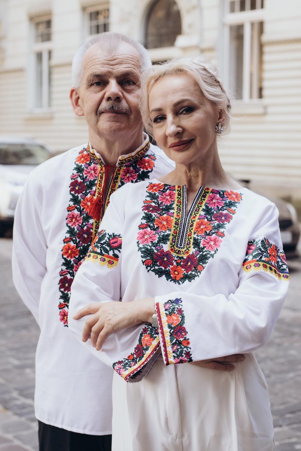 Ukrainian Embroidered Blouse | Bukovynian Floral Vyshyvanka | Handmade Homespun Fabric