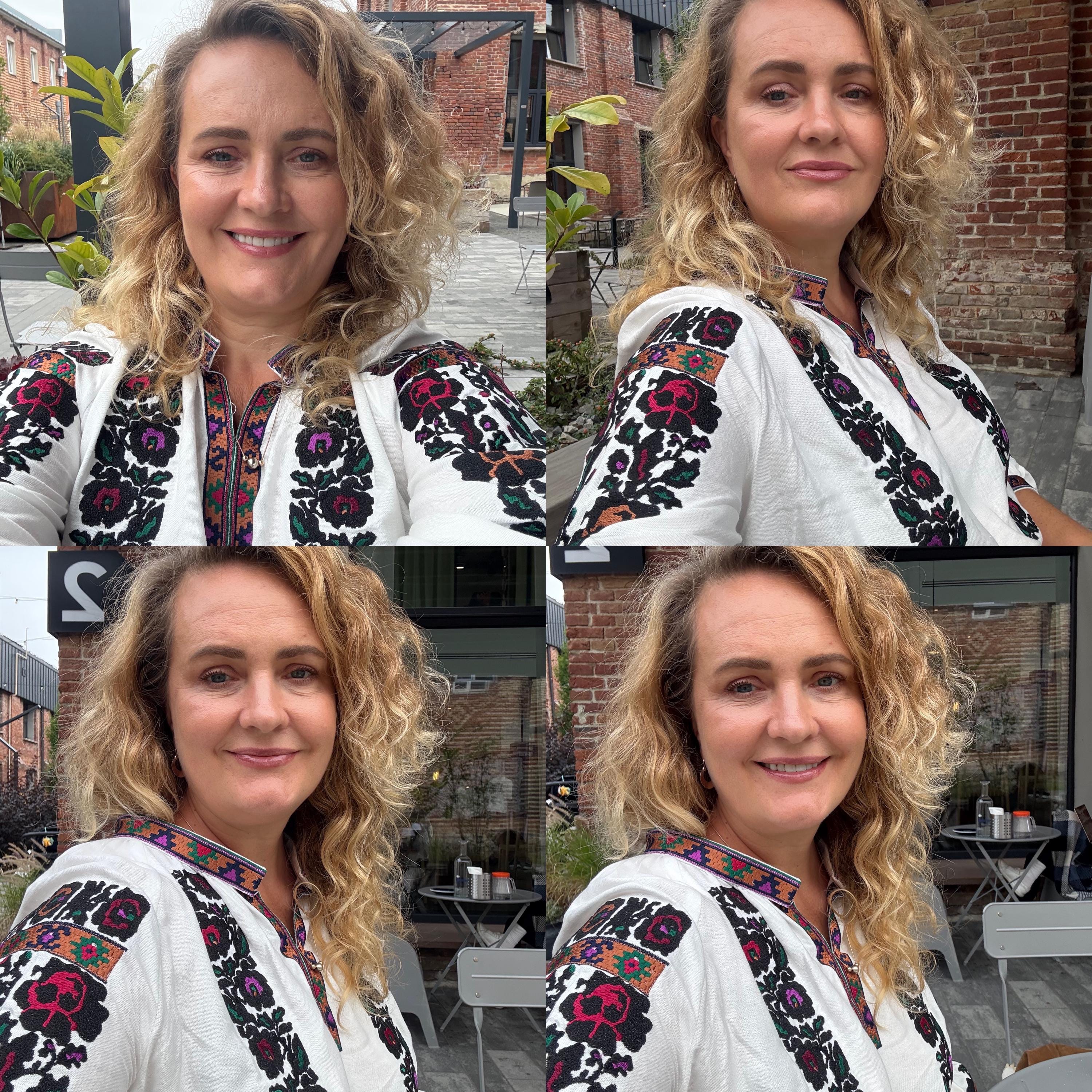 Borshchiv Style Blouse, Black Floral Embroidery, Ukrainian Easter Top, Linen Blend Shirt, Modern Folk Clothing, Custom Size, Artisan Made