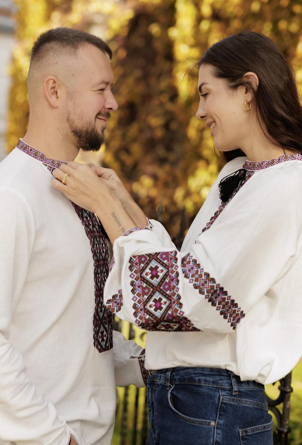 Women’s Ukrainian Embroidered Top | Linen Viscose Boho Vyshyvanka | Handmade Ethnic Floral Design