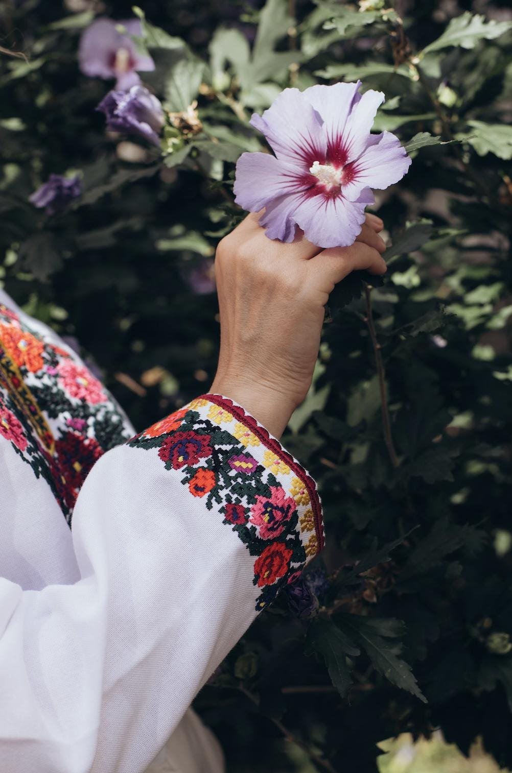 Ukrainian Embroidered Blouse | Bukovynian Floral Vyshyvanka | Handmade Homespun Fabric