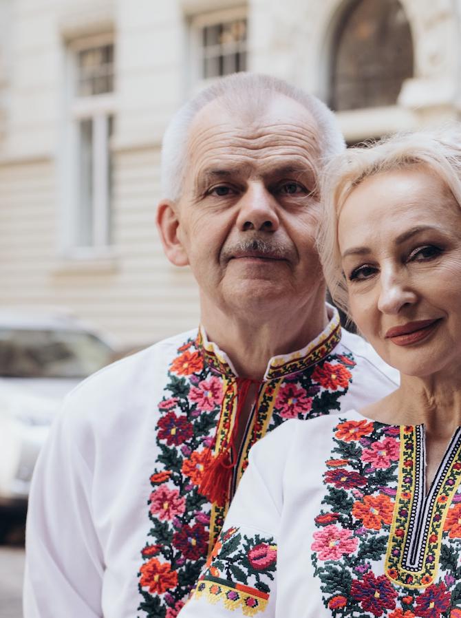 Men’s Ukrainian Embroidered Shirt | Bukovynian Floral Vyshyvanka | Handmade Homespun Fabric | Custom Size XS–4XL | Matching Couple Set