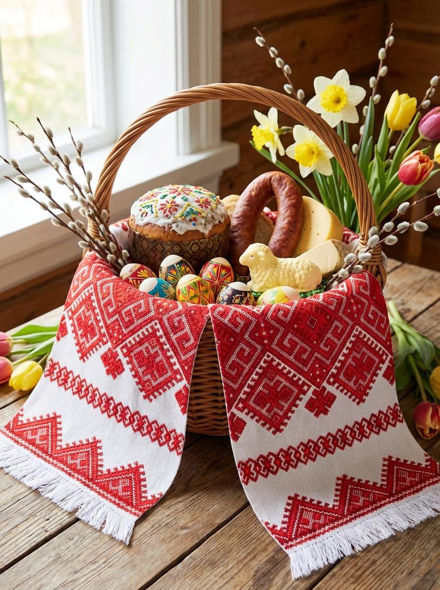 Red Embroidered Rushnyk, Ukrainian Wedding Cloth, Handfasting Towel, Geometric Table Runner, Ceremonial Art, Traditional Folk Gift, Cotton