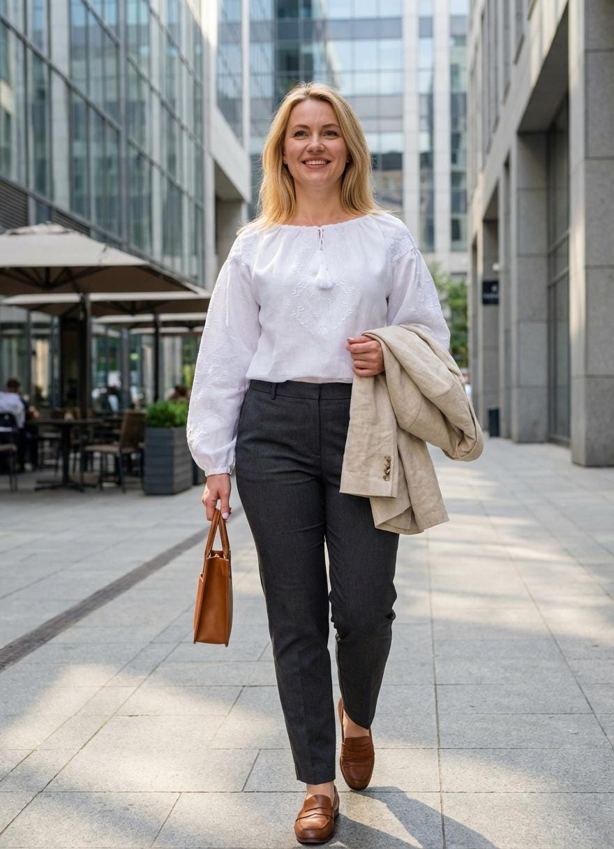 Custom White Linen Shirt, Whitework Embroidery, Sustainable Fashion, Eco Friendly Gift, Modern Ukrainian Blouse, Spring Boho Top, Wife
