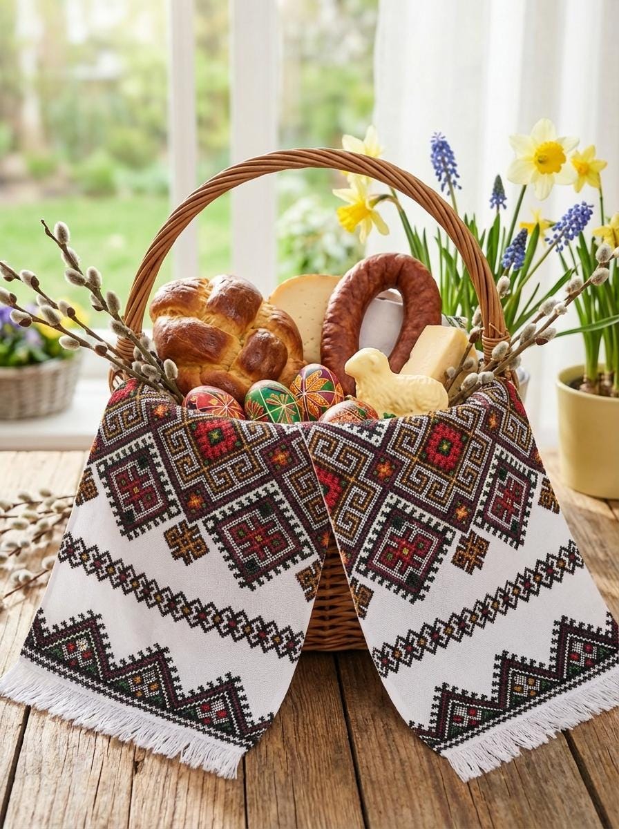 Ukrainian Rushnyk, Wedding Handfasting Cloth, Multicolor Geometric Runner, Traditional Folk Embroidery, Ceremonial Towel, Easter Decoration