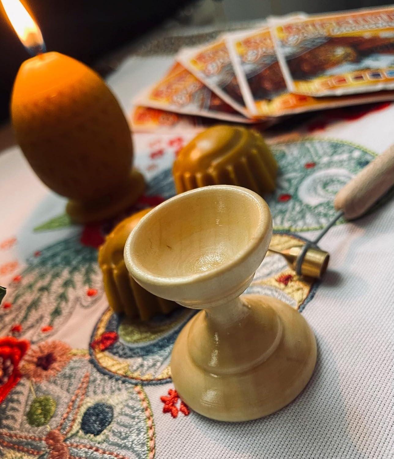 Ukrainian Pysanka Kit, Easter Egg Decorating Set, 2 Kistka Pens, Beeswax, 5 Dyes, DIY Craft Box, Beginner Friendly, Traditional Folk Art