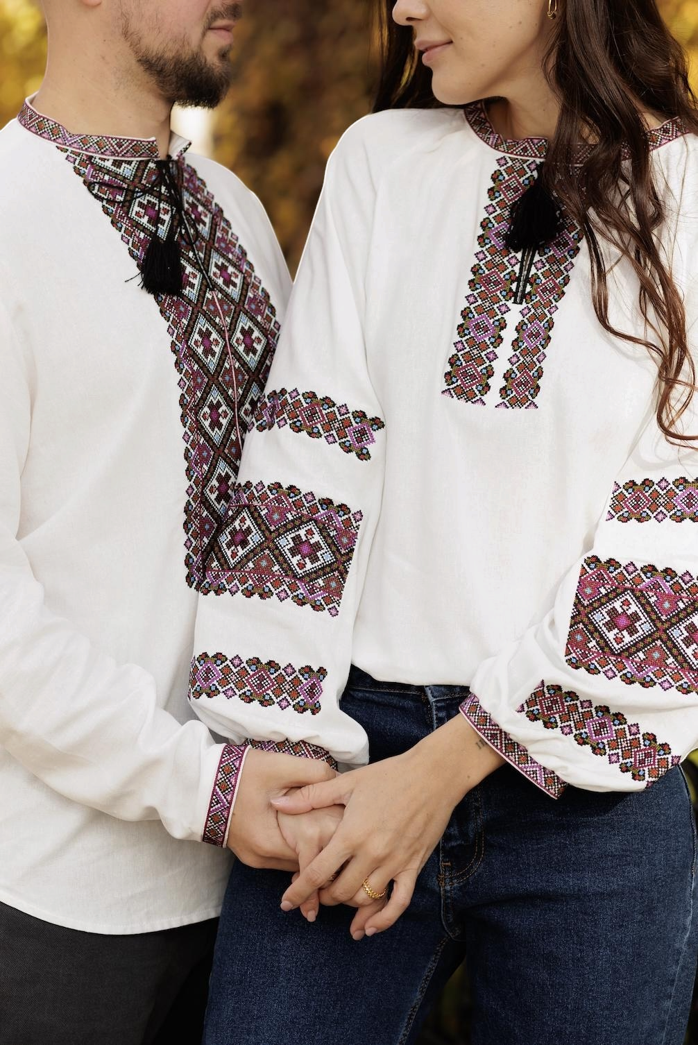 Women’s Ukrainian Embroidered Top | Linen Viscose Boho Vyshyvanka | Handmade Ethnic Floral Design