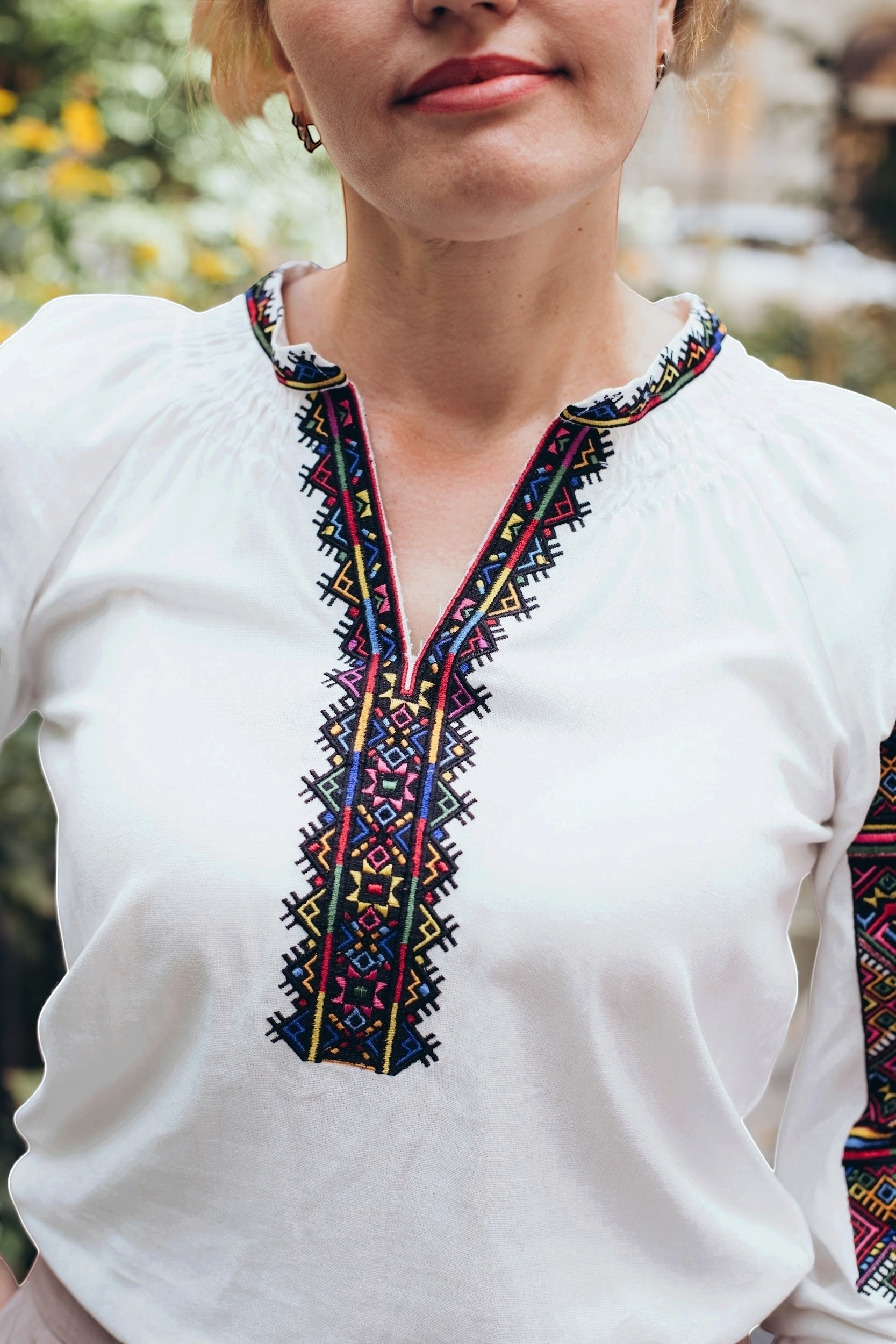 Ukrainian Hutsul Embroidered Blouse